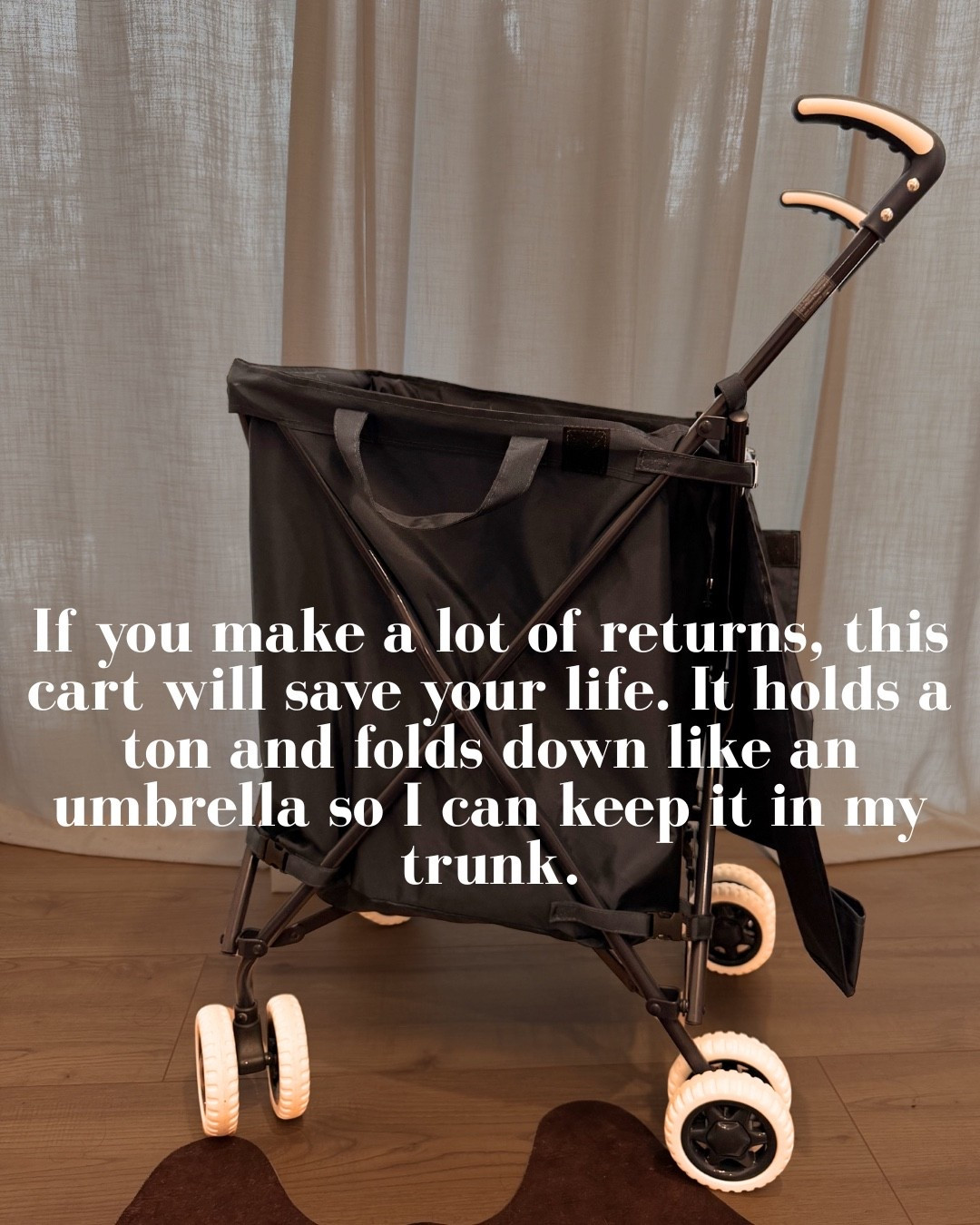 🤍 This little cart has become one of those things I didn’t know I needed until I had it. Between returns, packages, groceries, and random errands, I use it way more than I ever expected. I love that it folds up so compactly and stays in my trunk without taking up space. It makes carrying heavy bags so much easier and saves me multiple trips every time.

Este carrito se ha convertido en uno de esos productos que uso muchísimo más de lo que imaginaba. Lo llevo en el carro para devoluciones, compras y paquetes, y me encanta porque se pliega fácilmente y no ocupa espacio.

Follow me on Instagram and YouTube
@kirasfashionfinds

#LTKHome #LTKvlog #LTKdayinmylife