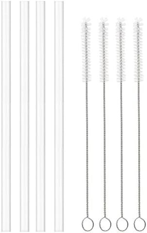 [4 Pack] Straws Replacement for Hydroflask Wide Mouth Bottle Straw Lid, 4 BPA-FREE Straws and 4 S... | Amazon (US)