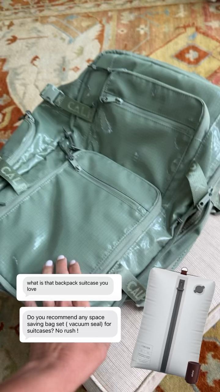 We absolutely love these backpacks from Calpak…..literally we don’t travel without them. They are 20% off through today! Linking my go-to vacuum seal set that is a must!!

#LTKTravel #LTKSaleAlert #LTKmomlife