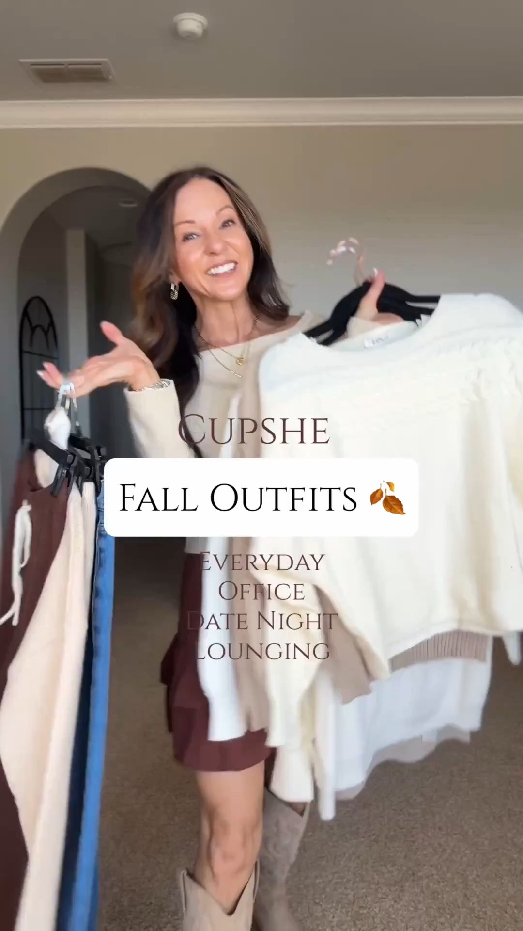 Fall outfits from @Cupshe 🍂 These pieces are perfect for everyday wear, office days, date nights, and weekend plans. I love the mix of cozy textures, rich fall colors, and easy silhouettes that make getting dressed simple.
Use code HOLLY for 15% off orders of $70+ or 20% off orders of $135+.

For reference: I’m 5’1”, 107 lbs. I’m wearing the smallest size available in everything. Everything is unaltered.
On the knit bottoms I roll over the waistband for a better fit because I’m only 5’1”

Cupshe fall outfits, fall fashion, fall wardrobe, cozy fall style, everyday outfits, office outfits, date night outfit, weekend outfits, neutral fall fashion, women’s fall style, EverydayHolly

#LTKootd #LTKSeasonal #LTKOver40