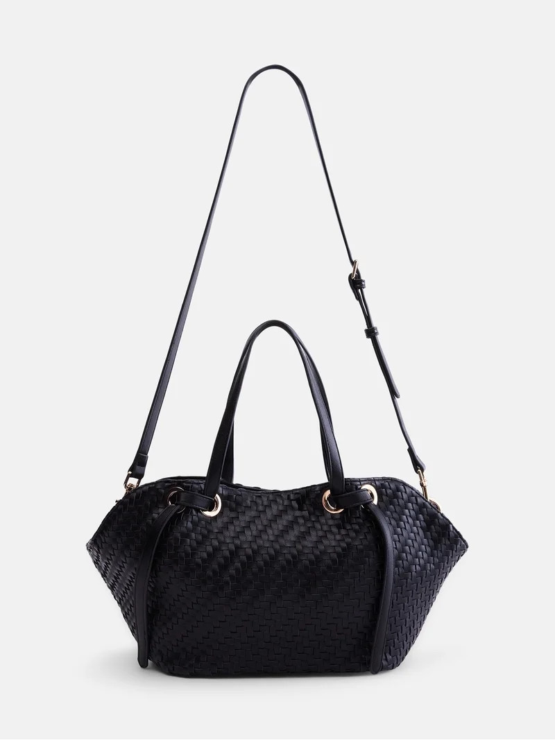 Scenario Women's Mini Clam Tote, Black | Walmart (US)