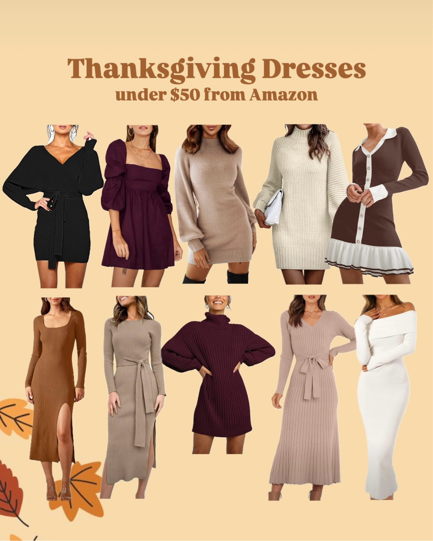 THANKSGIVING DRESSES 🦃🍂 Thanksgiving dress, fall dress, fall dresses, Family photos. family pictures, outfit for family photos, outfit for family pictures, outfits for family photos, outfits for family pictures, fall outfit, fall outfits, holiday outfit, holiday outfits, Thanksgiving outfit, Thanksgiving outfits, knit dress, knit dresses, holiday dress, holiday dresses, neutral dress, neutral dresses, Thanksgiving outfit, Thanksgiving outfits, 