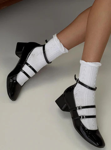 Rutherford Socks White | Princess Polly US