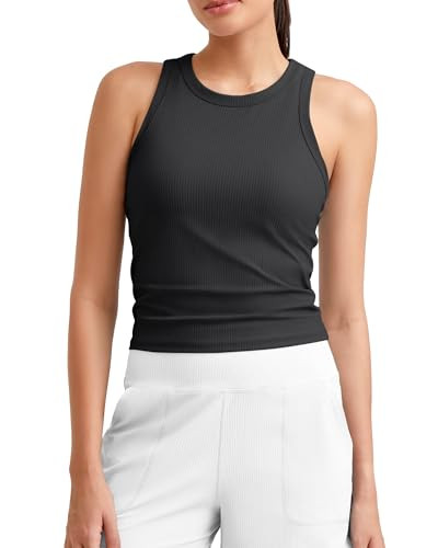 G4Free Workout Tank Tops for Women Slim Fitted Racerback Ribbed Athletic Gym Yoga Tanks Summer Ca... | Amazon (US)