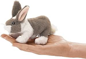Folkmanis Puppets Bunny Rabbit Finger Puppet, Grey/White | Amazon (CA)