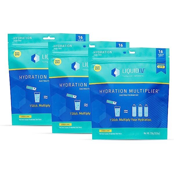 Liquid I.V. Hydration Multiplier | Hydration Powder Packets | Electrolyte Supplement Drink Mix | ... | Amazon (US)