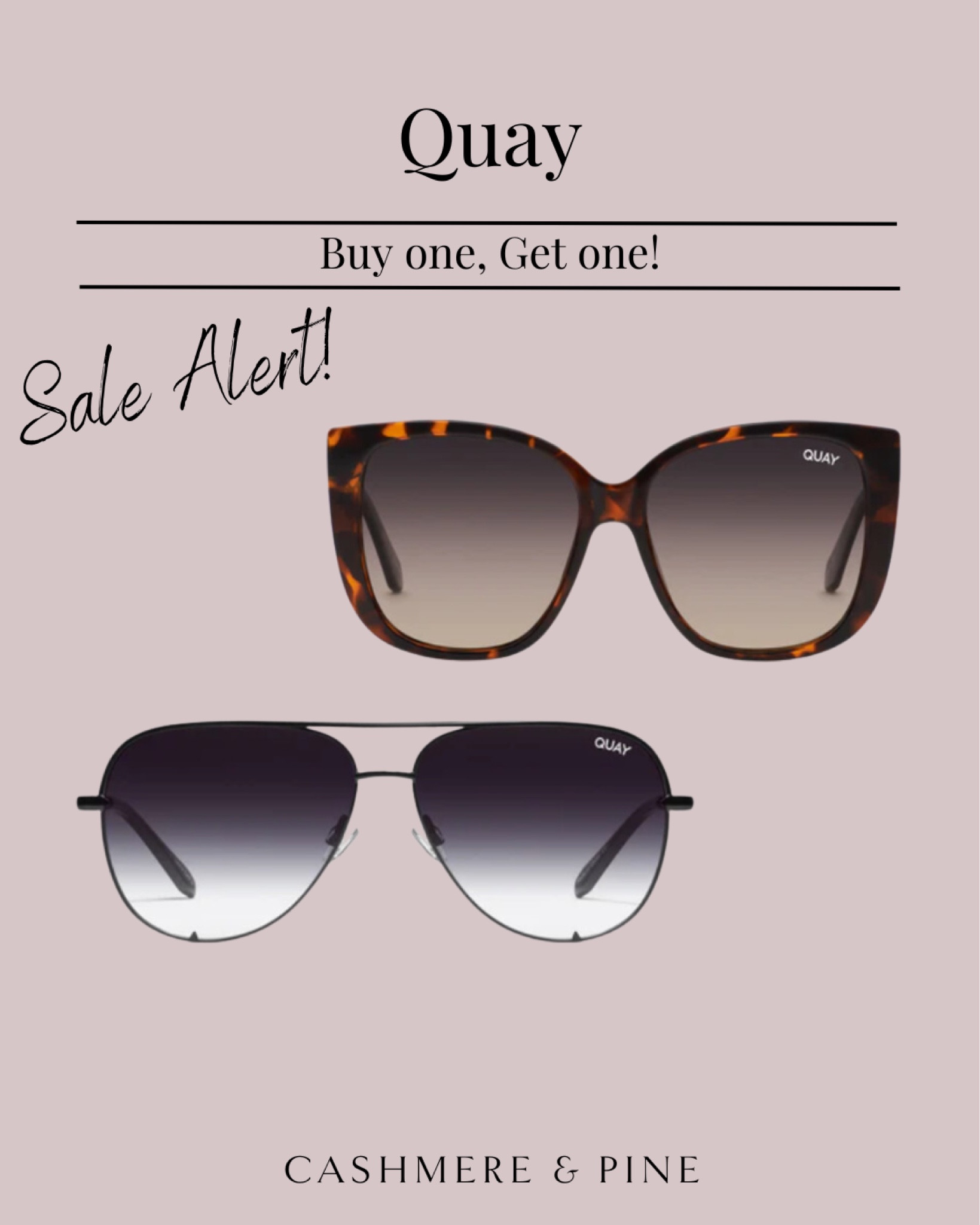 Quay buy one, get one!!

#LTKsalealert #LTKbeauty #LTKstyletip