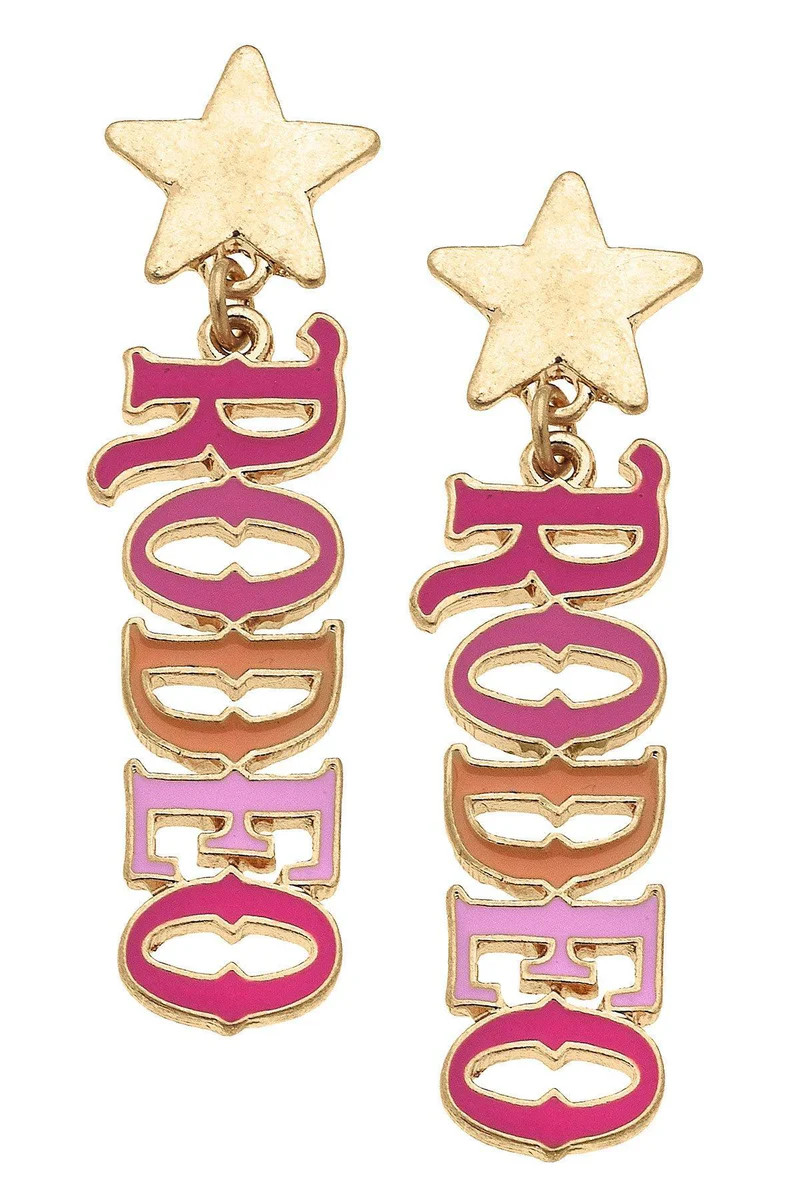 Rodeo Star Enamel Earrings | CANVAS