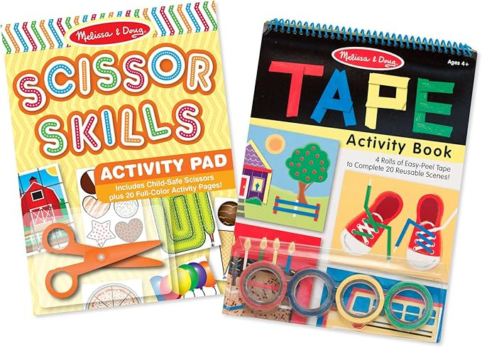 Melissa & Doug Scissor Skills and Tape Activity Books Set | Amazon (US)