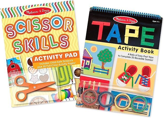 Melissa & Doug Scissor Skills and Tape Activity Books Set | Amazon (US)