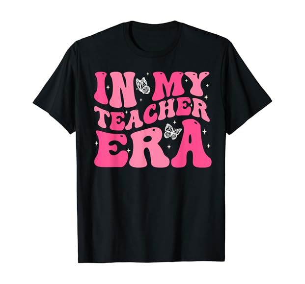Groovy In My Teacher Era First Day Of School Back To School T-Shirt | Amazon (US)