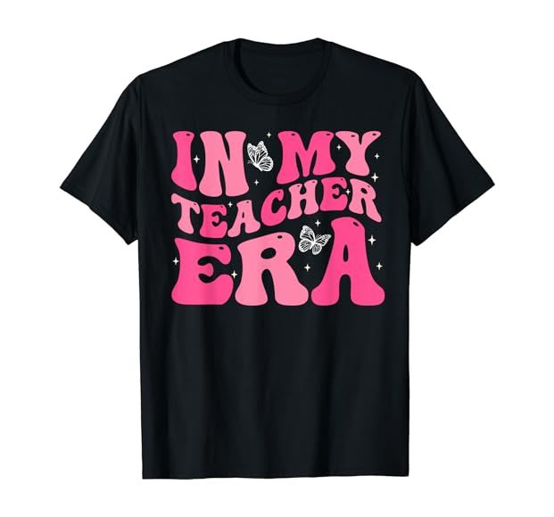 Groovy In My Teacher Era First Day Of School Back To School T-Shirt | Amazon (US)