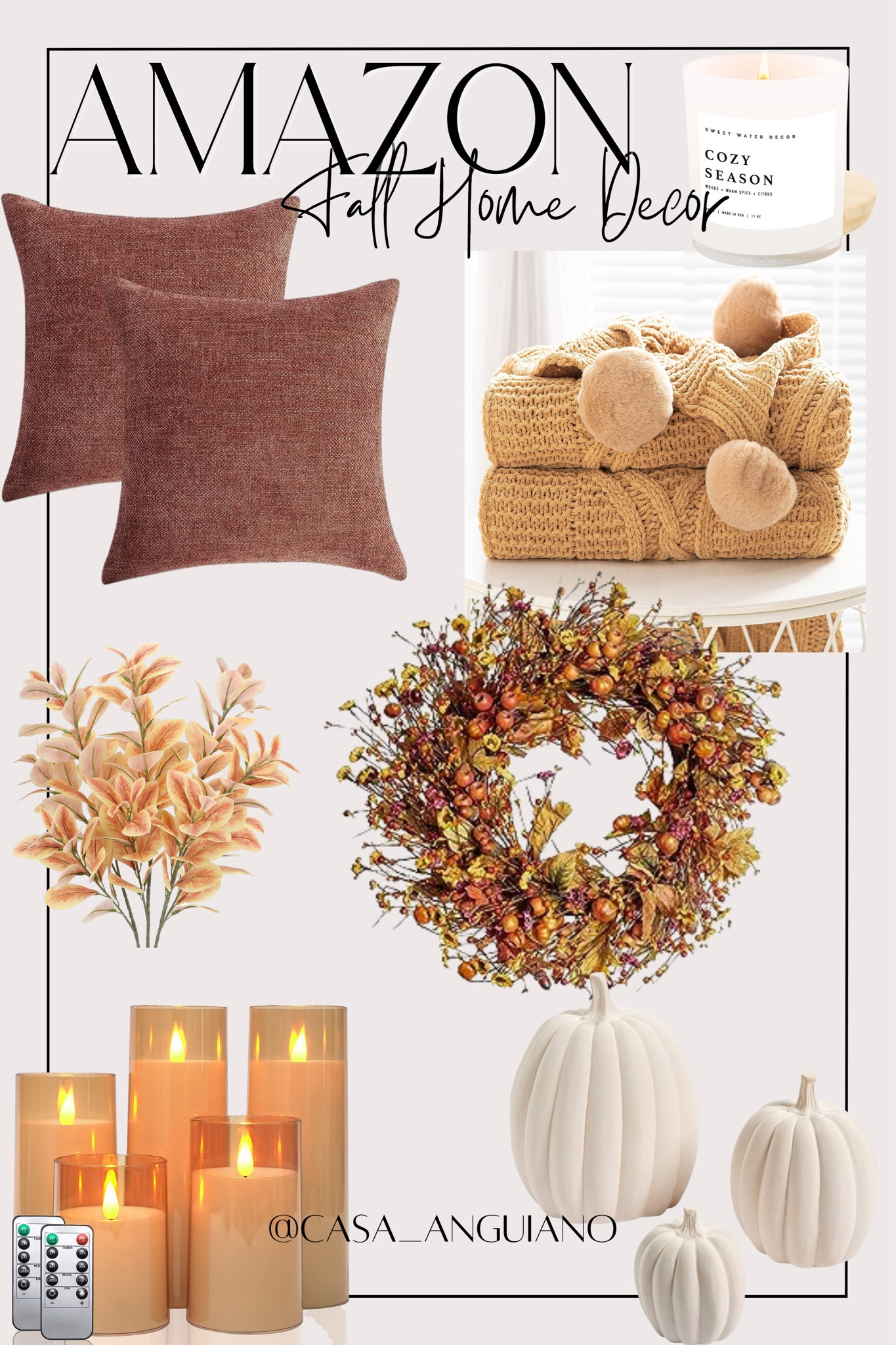Amazon Fall Home Decor

Fall Home Decor | Fall Wreath | Fall Pillows | Fall Florals | Fall Stems | Pom Pom Throw Blanket | Fall Throw Blanket | Fall Candles | LED Candles | Ceramic Pumpkins | Pumpkin Decor

#LTKhome #LTKfindsunder50 #LTKSeasonal