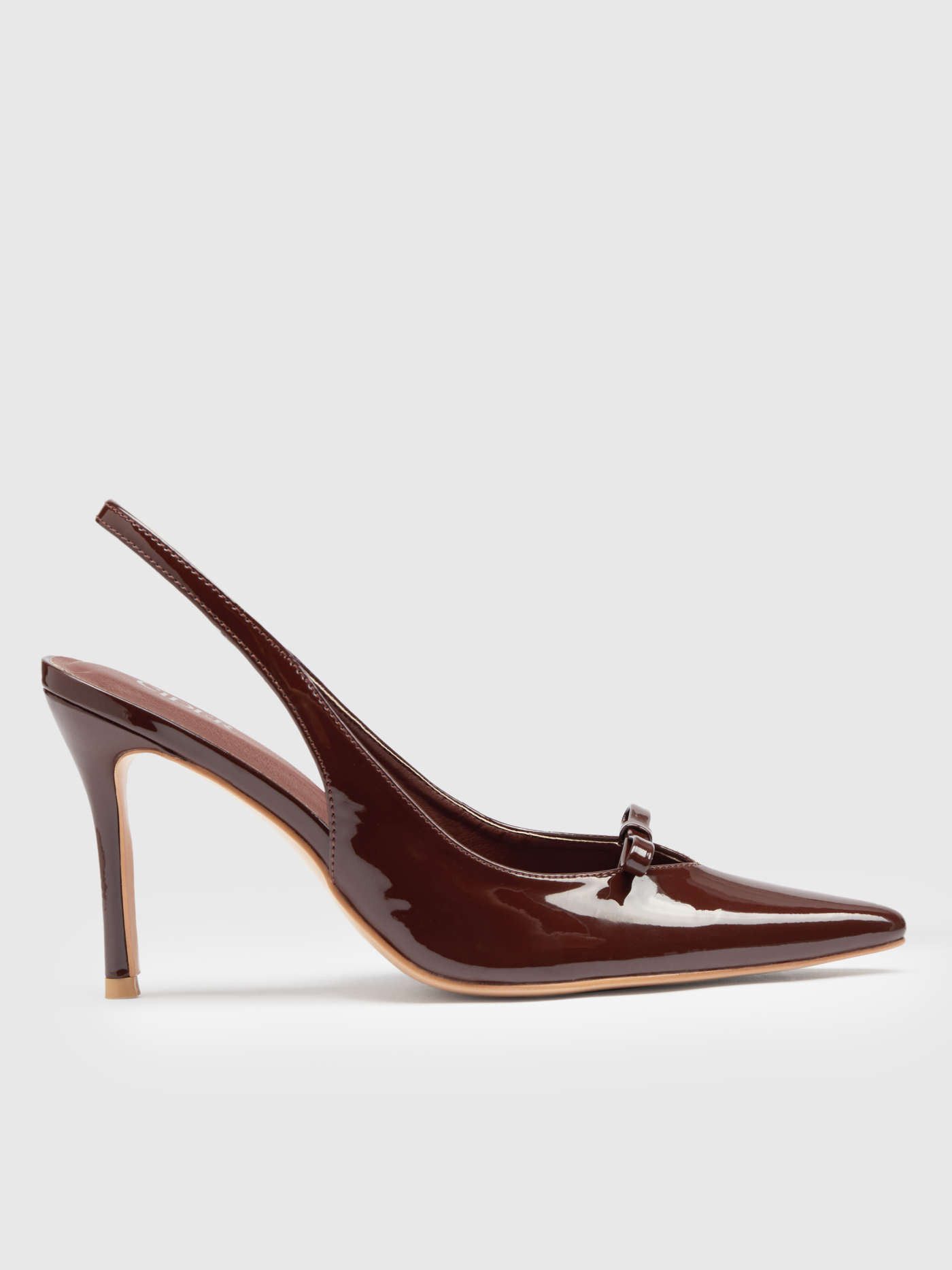 FAUX LEATHER POINTED TOE HEELS | Cider