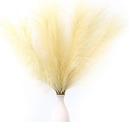 12 PCS Artificial Pampas Grass,24” Faux Reed Plumes for Home Wedding Decor Flower Arrangement and Va | Amazon (US)