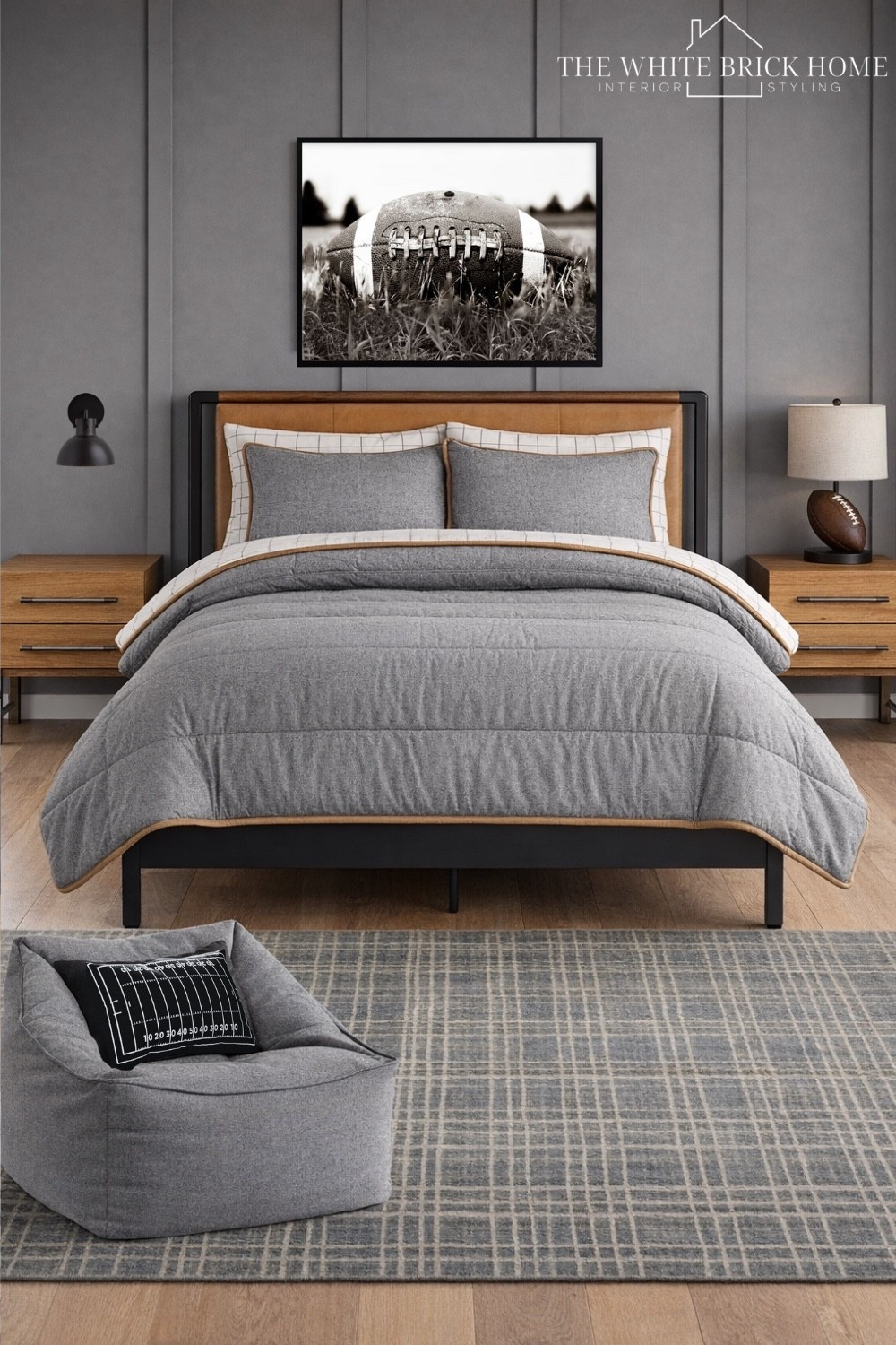 A sleek, modern football themed bedroom design that mixes moody colors with texture and leather accents! 

🖤🖤

Teen bedroom, teen room, teen boy bedroom, teen bedroom, teen boy room, teen bedroom, teen room decor, teen room ideas, football, football bedroom, football room, kids room football, sports themed bedroom, sports room, sports bedroom ideas, moody sports bedroom boys, boys room bedding, boys room rug, boys room football, boys room ideas, pottery barn, wayfair, pottery barn teen 


#LTKHome #LTKSaleAlert #LTKKids