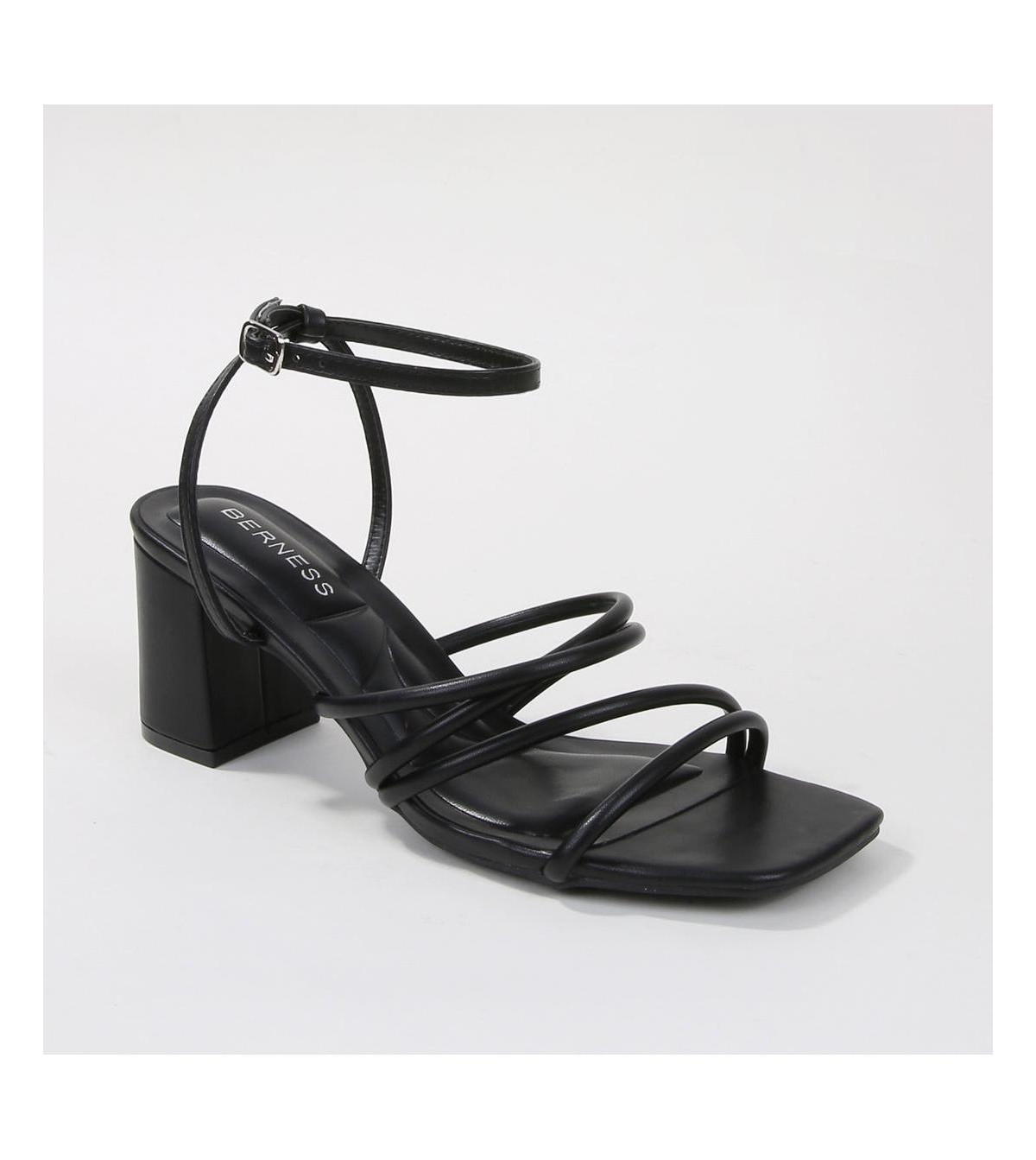 Emmarie Strappy Block Heel Sandals - Black | Macy's