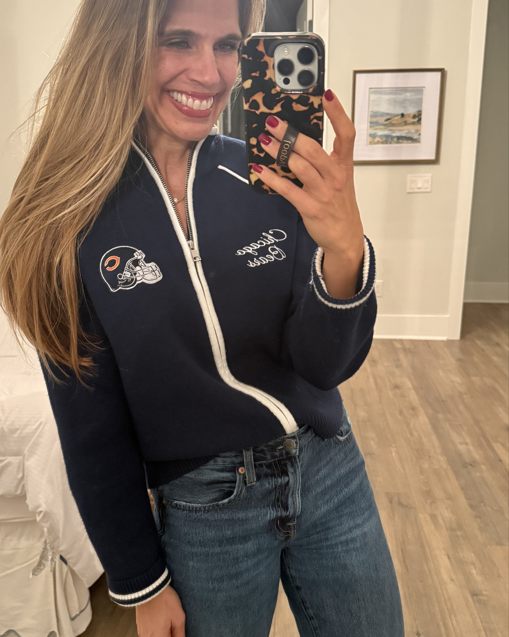 Go Bears! Love this super soft retro style zip up sweater. Comes in other teams as well 

#LTKootd