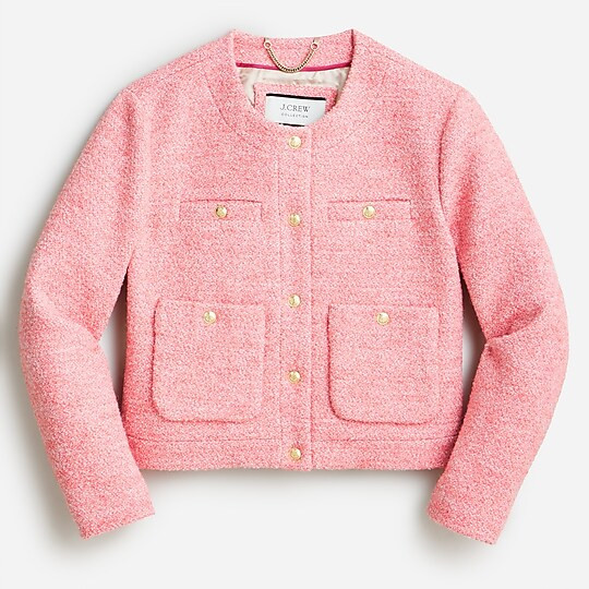 Collection cropped lady jacket in Italian wool-blend bouclé | J. Crew US