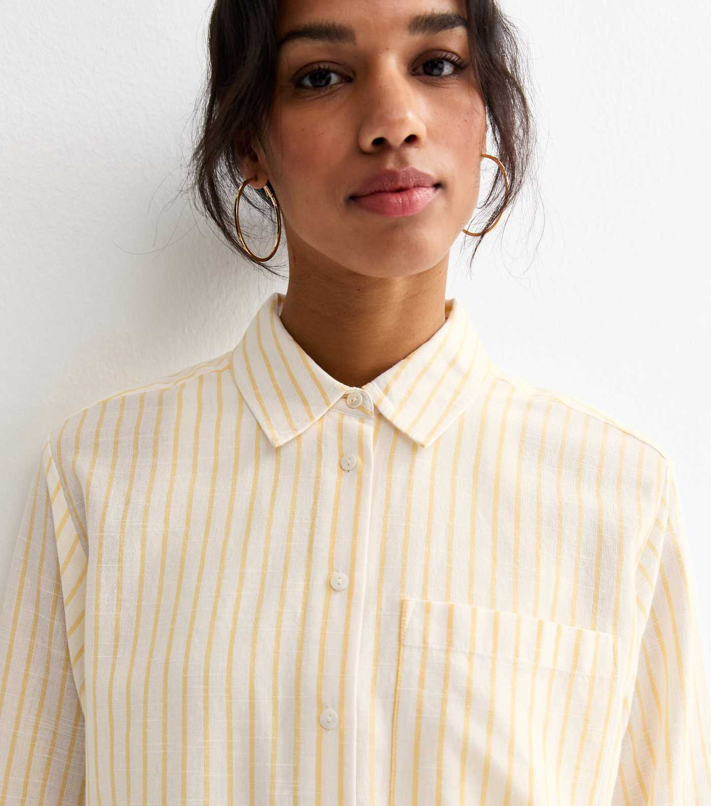 Yellow Striped Cotton Shirt | New Look | New Look (UK)