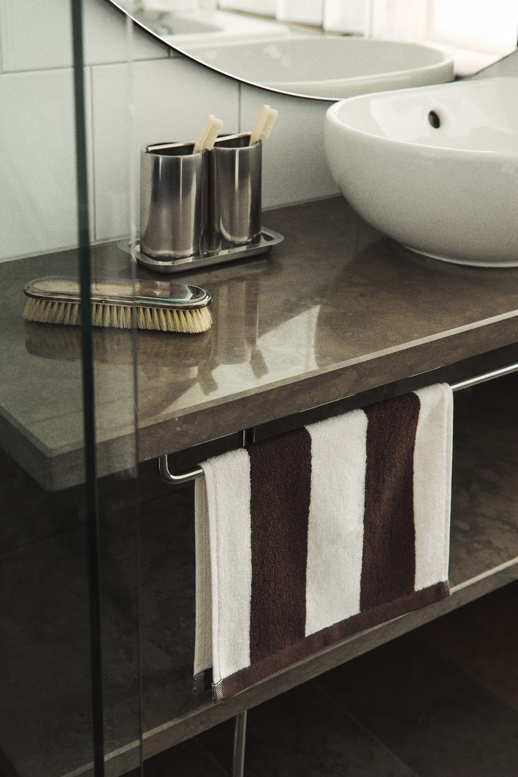 Striped Cotton Terry Guest Towel | H&M (US + CA)