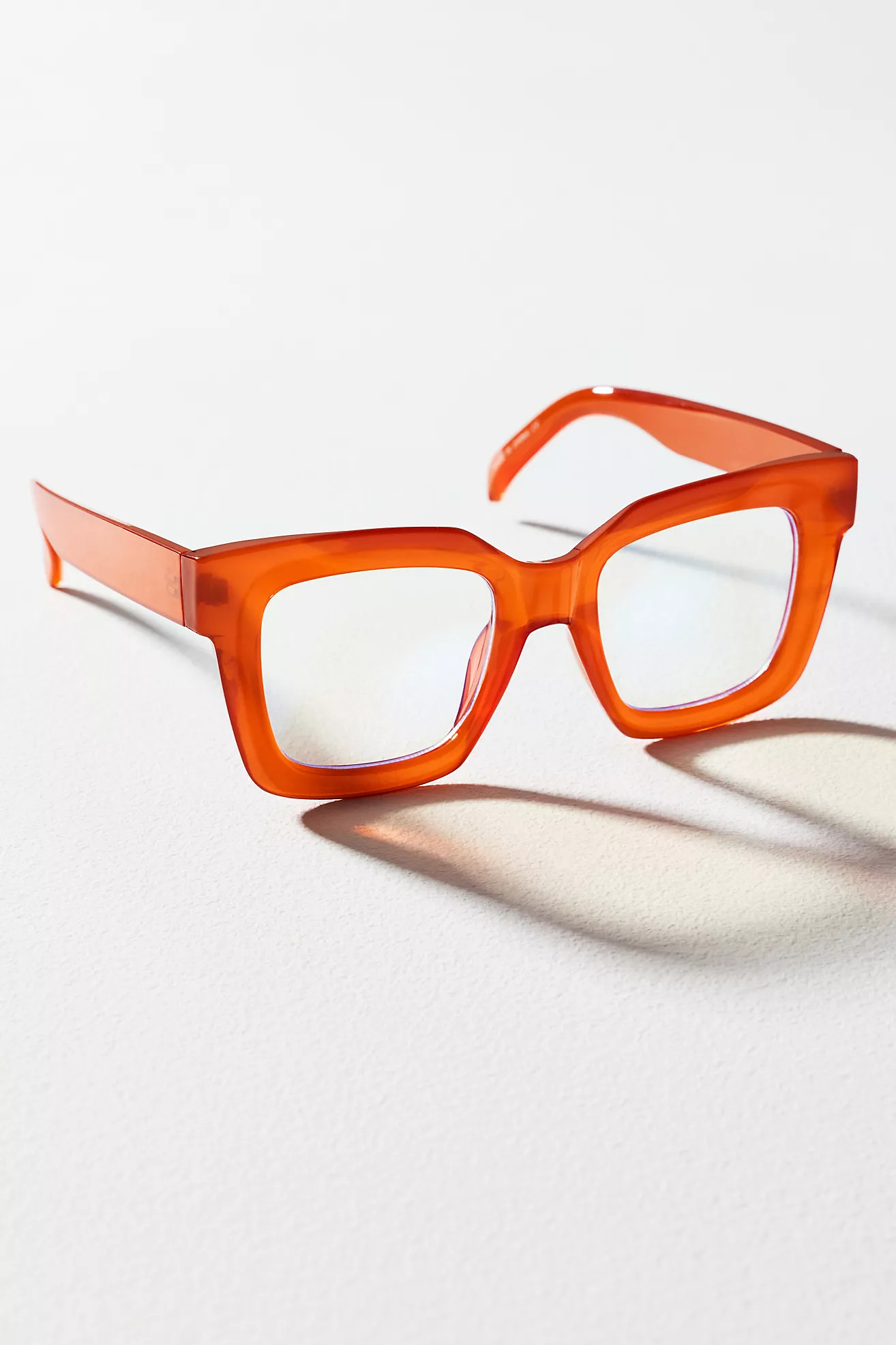 Chunky Cara Translucent Blue Light Readers | Anthropologie (US)