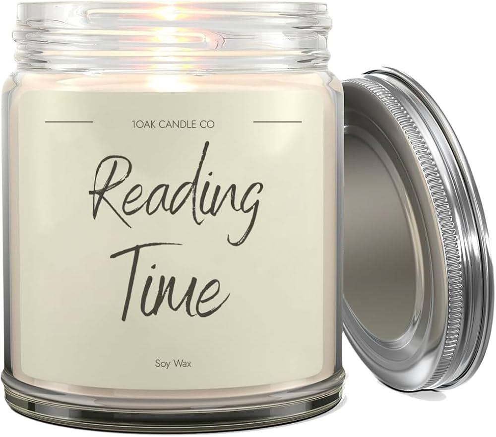 Vanilla Soy Candles - Reading Candle - Book Candle - Gifts for Readers - Cool Gifts for Book Love... | Amazon (US)
