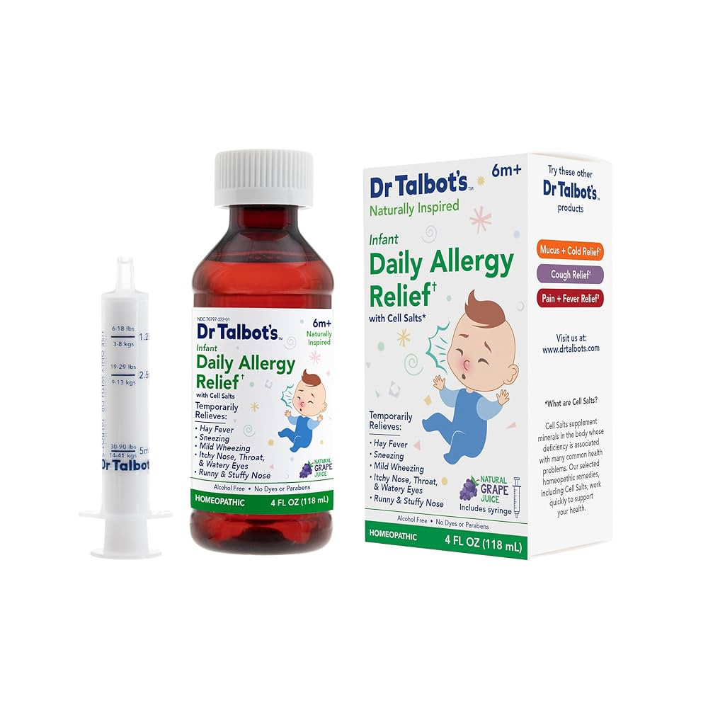Dr. Talbot's Infant Daily Allergy Relief Liquid Medicine, Naturally Inspired for Babies, Includes... | Amazon (US)