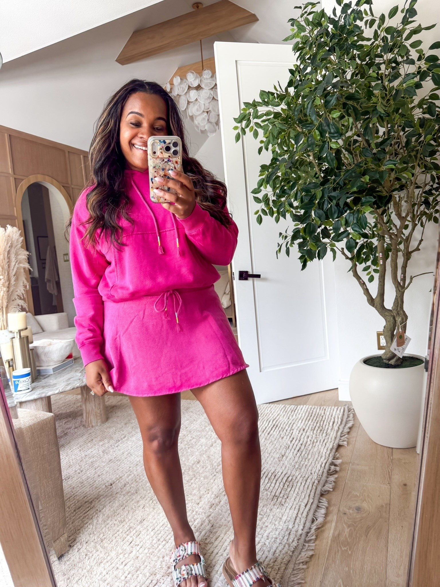 This is a skort?! Also comes in an aqua color! Hoodie is $16 and the skort is $11 🤩

#LTKootd #LTKMidsize