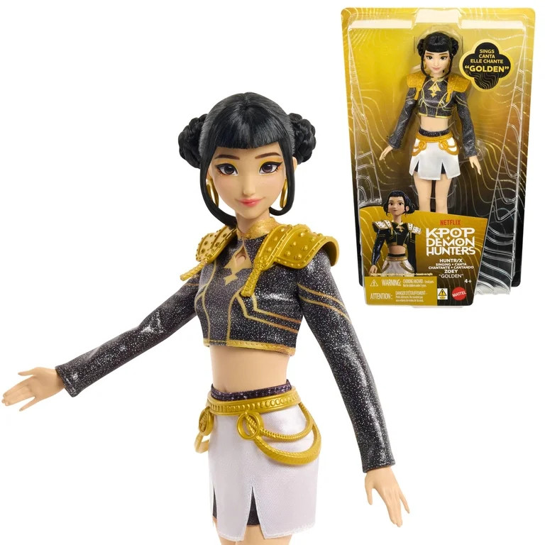 KPop Demon Hunters HUNTR/X Zoey \u201cGolden\u201d Singing Doll in Removable Outfit & 5 Posable J... | Walmart (US)