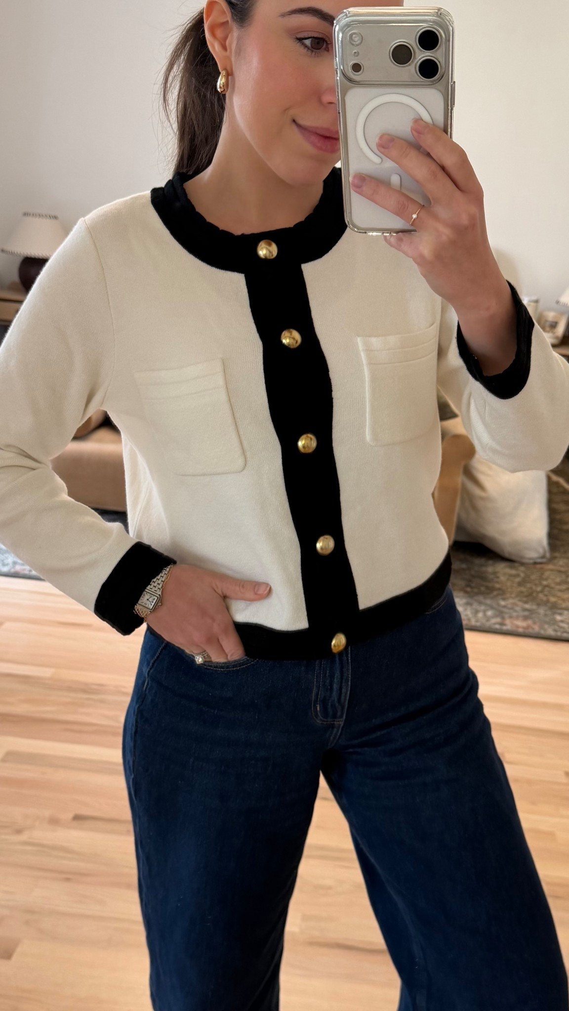 The BEST affordable cardigan! It looks so chic and it’s actually super affordable (under $30!). Also linked other options that are on sale. Wearing size XS

These barrel jeans are also a fav and under $35!

#LTKPetite #LTKFindsUnder50
