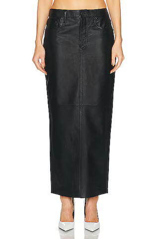 Leather Column Skirt | FWRD 