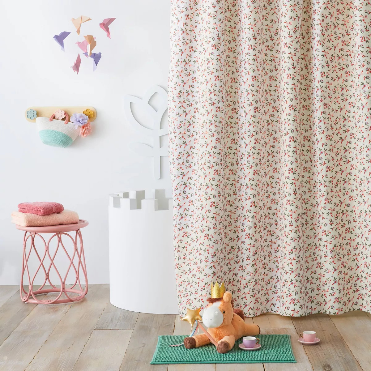 Ditzy Flower Kids' Shower Curtain - Pillowfort™ | Target