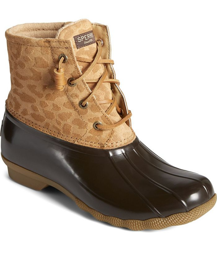 Sperry Women's Saltwater Duck Booties, Created for Macy's & Reviews - Booties - Shoes - Macy's | Macys (US)