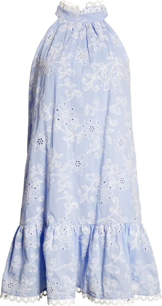 Eliza J Day Embroidered Eyelet Cotton Dress | Nordstrom | Nordstrom