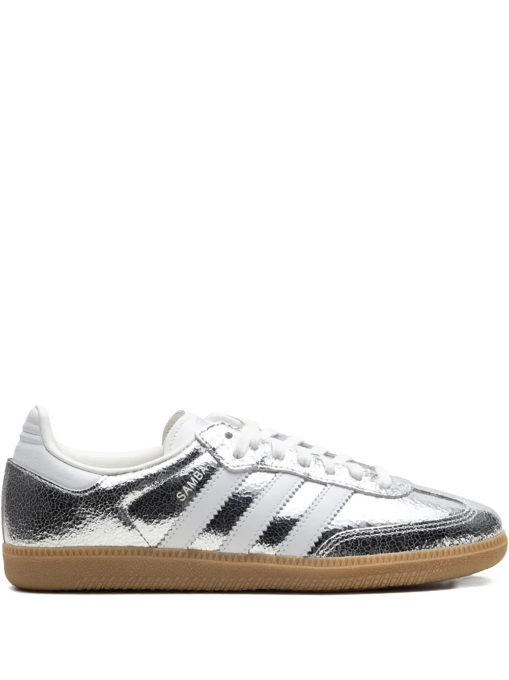"adidas Samba OG ""Silver Metallic Cracked Leather"" sneakers" | Farfetch Global