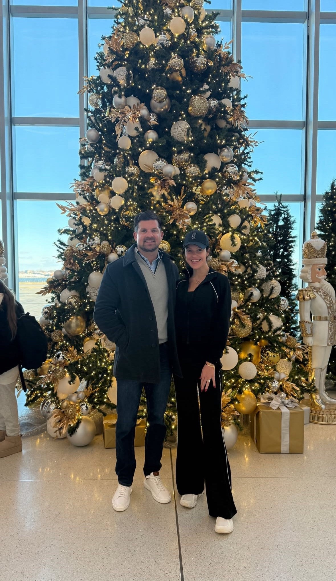 Traveling home from a few days in NY.🎄Linking our travel day outfits below!!

#LTKTall #LTKHoliday #LTKMens