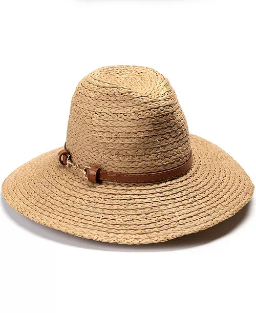 Vince Camuto Panama Hat with Horse Bit Band - Macy's | Macy's