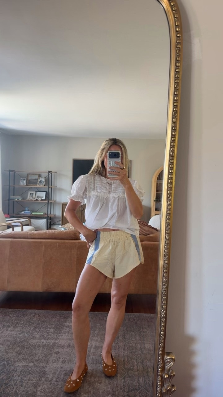 Wearing a size medium