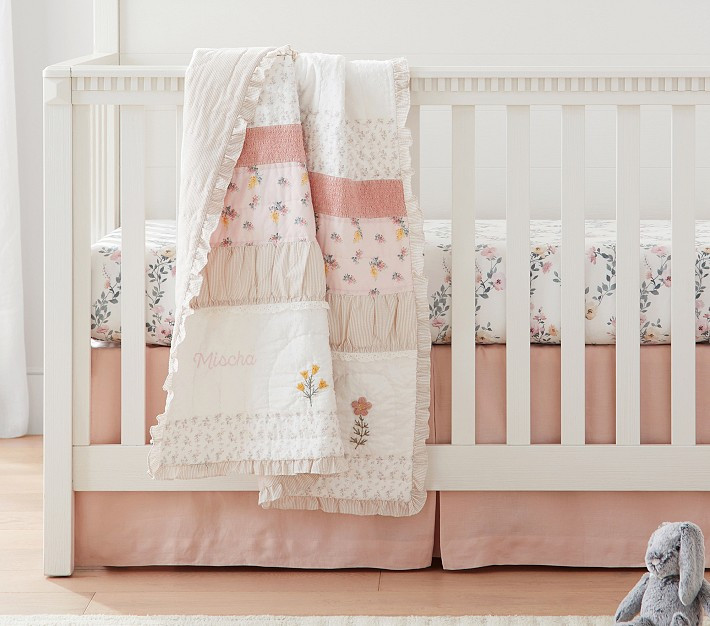 Mischa Blossom Baby Quilt | Pottery Barn Kids