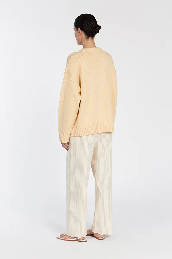 LILAH LEMON LONGLINE KNIT JUMPER | DISSH