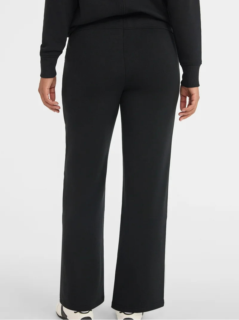 Avia Women's and Women's Plus Fleece Sweatpants with Satin Trim, Sizes XS-4X | Walmart (US)