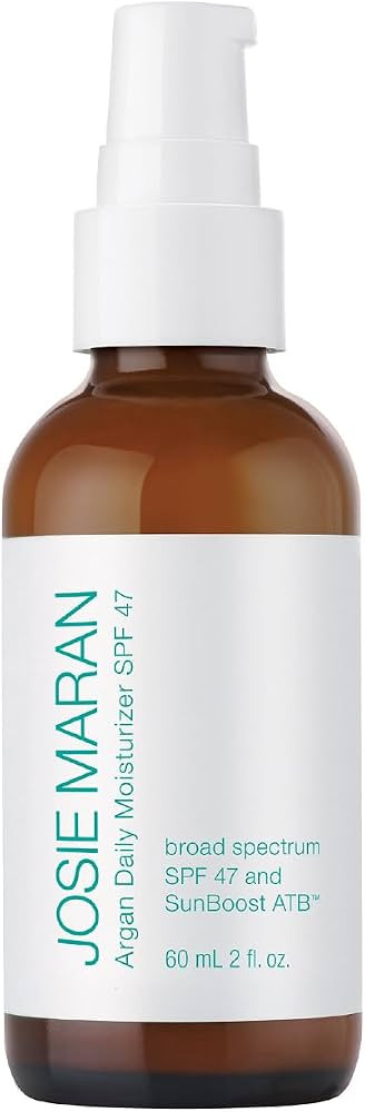 Josie Maran Argan Oil Daily Facial Moisturizer with SPF 47 & SunBoost ATB - Lightweight, Chemical... | Amazon (US)