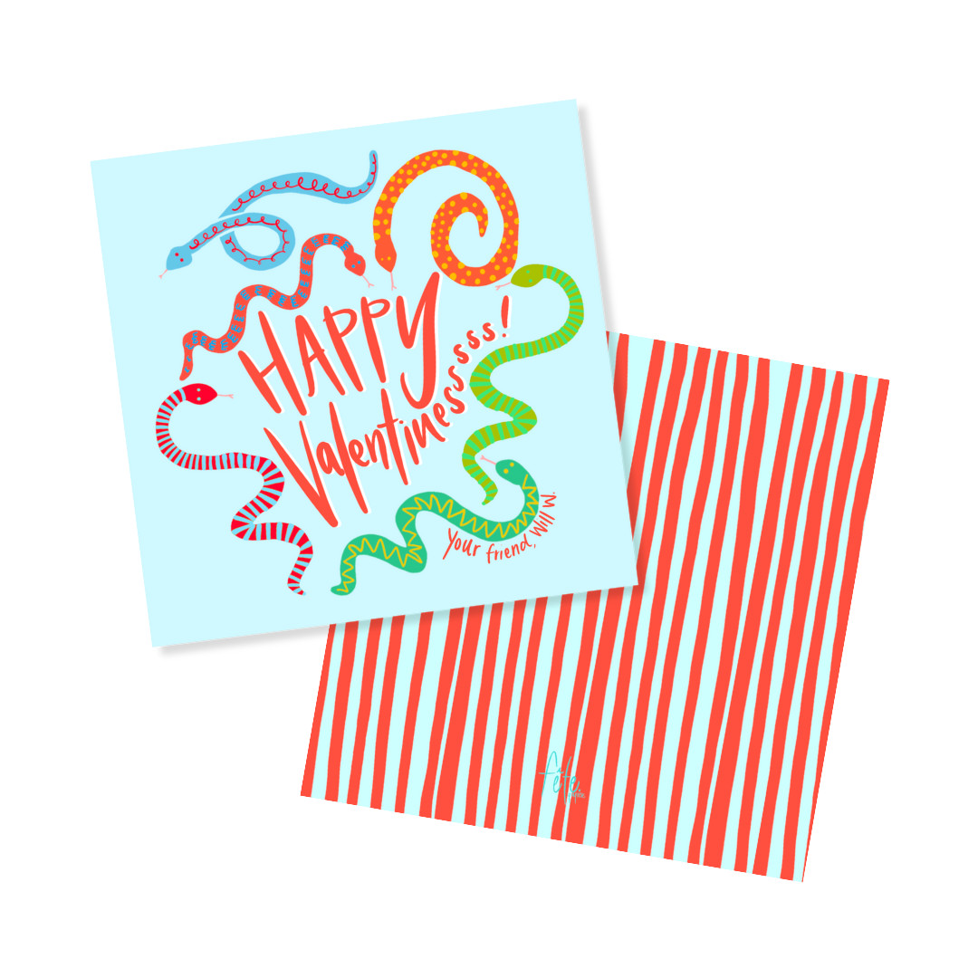 Happy Valentine'sssss Tags or Stickers — Fête Papier | Fete Papier