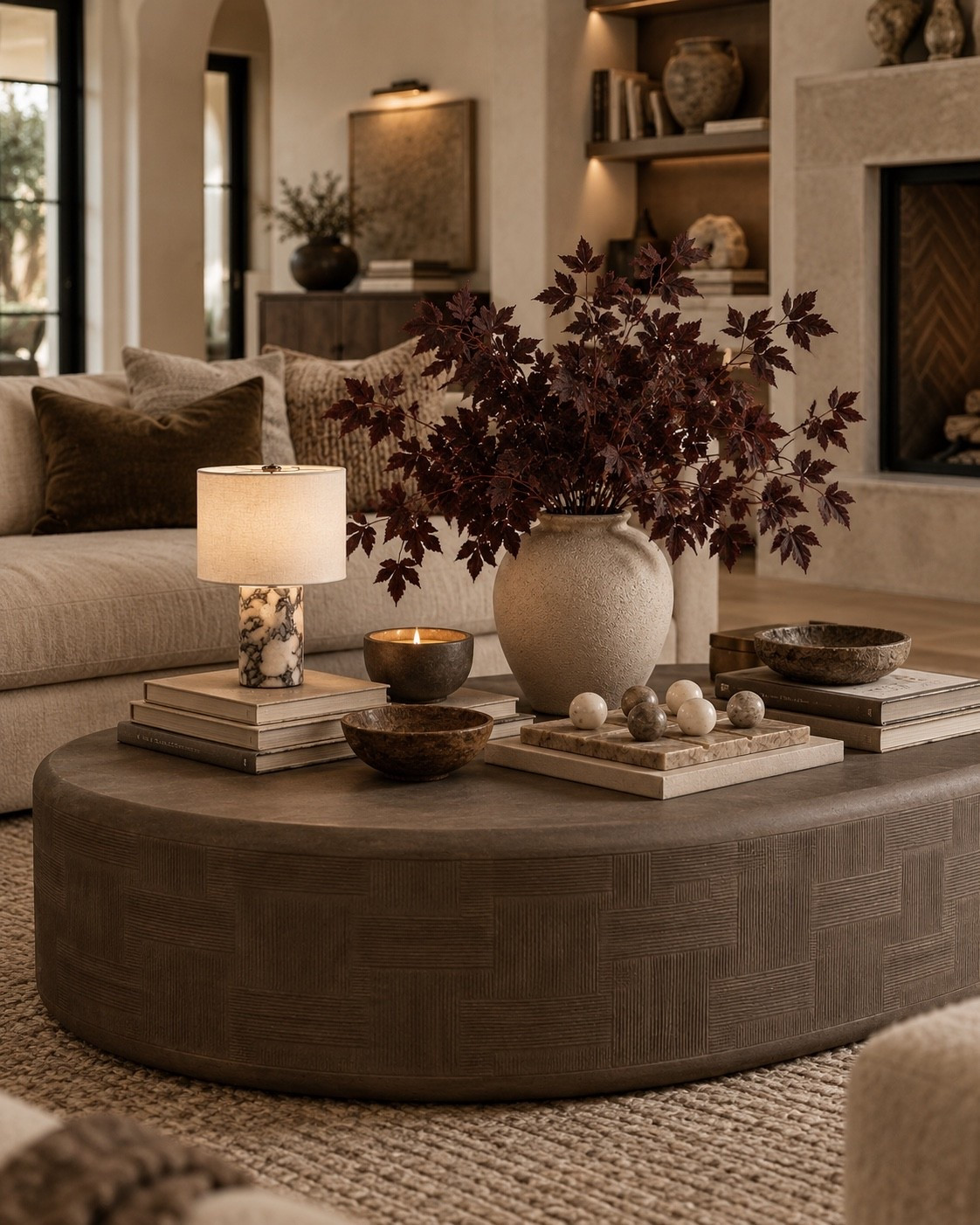 Obsessing over all the texture and warmth of this coffee table and decor! The details on this coffee table make this piece elevated and a gorgeous statement. All Amazon home favorites!

#LTKHome