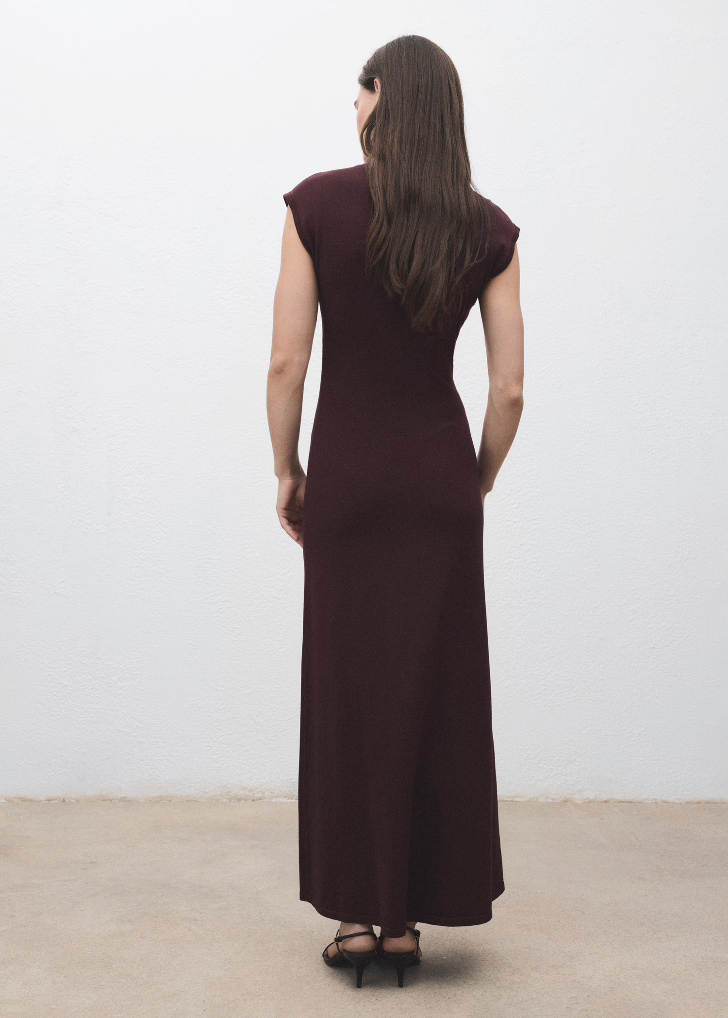 Perkins-neck knitted dress - Women | MANGO USA | Mango (US/MX/AU)