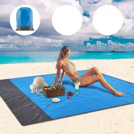 RTR Portable Anti-Sand Beach Blanket Beach Mat Picnic Blanket- For Park Beach And Picnic 145*200Cm B | Walmart (US)