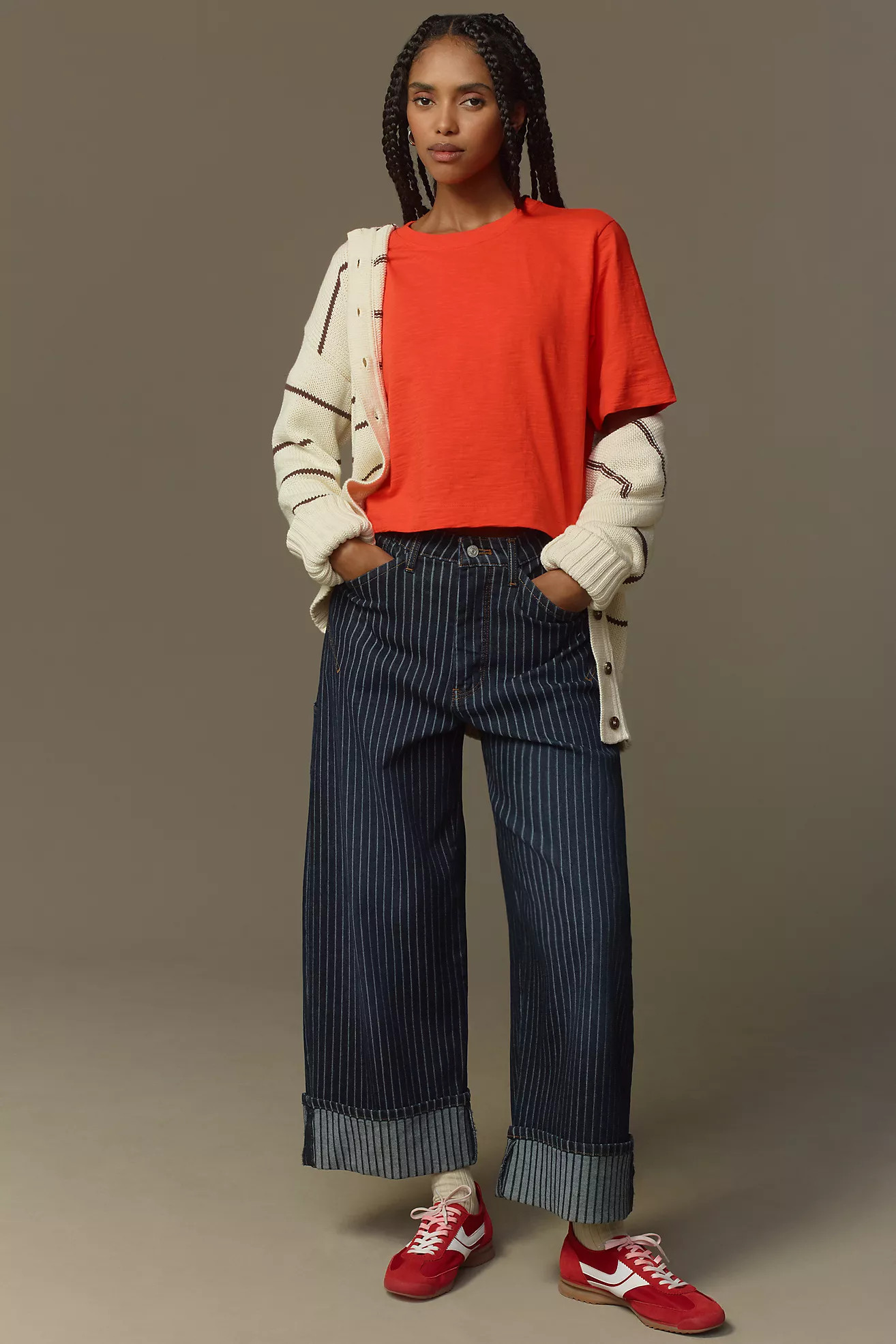 The Corey Short-Sleeve Boxy Tee by Maeve | Anthropologie (US)