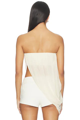 Elodie Strapless Top in Ivory | Revolve Clothing (Global)