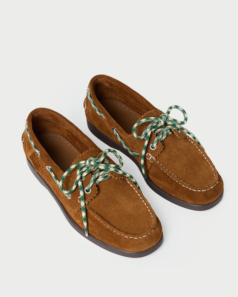 Franco Cacao Suede Boat Shoe | Loeffler Randall